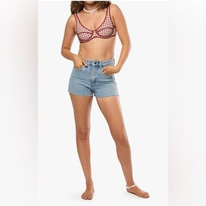 Weworewhat Denim High Rise Short NWT